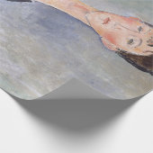 Portrait von Cafe Singer, Modigliani Geschenkpapier (Ecke)