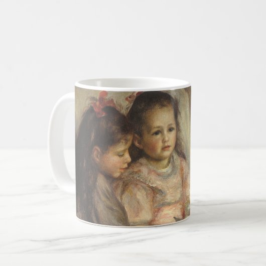 Portrait von Caillebotte Children von Pierre Renoi Kaffeetasse (Vorderseite Links)
