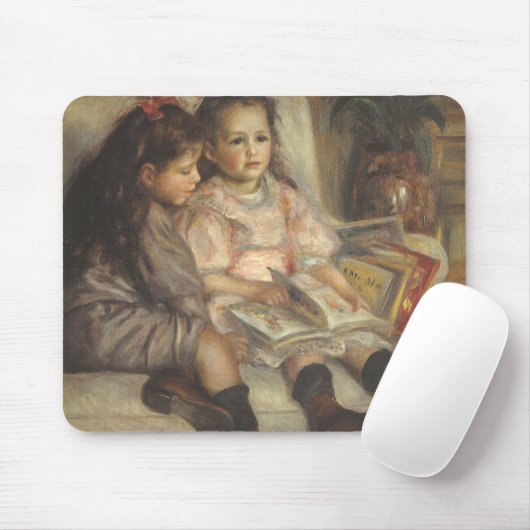 Portrait von Caillebotte Children von Pierre Renoi Mousepad (Mit Mouse)