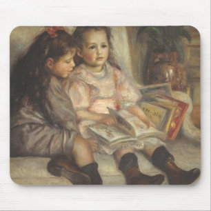 Portrait von Caillebotte Children von Pierre Renoi Mousepad
