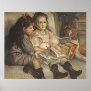 Portrait von Caillebotte Children von Pierre Renoi Poster