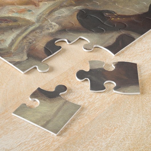 Portrait von Caillebotte Children von Pierre Renoi Puzzle (Seite)