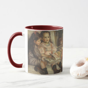 Portrait von Caillebotte Children von Pierre Renoi Tasse