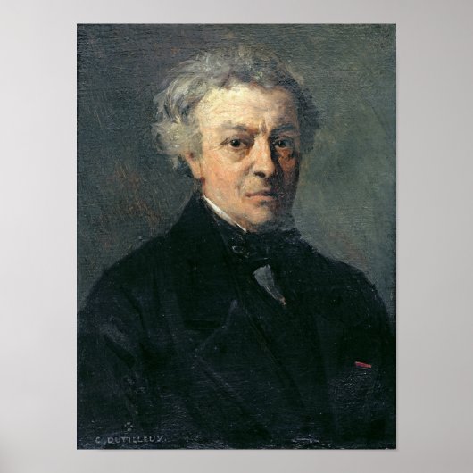Portrait von Camille Corot c.1863 Poster (Vorne)