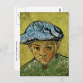 Portrait von Camille Roulin, Van Gogh Fine Art Postkarte (Vorne/Hinten)