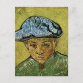 Portrait von Camille Roulin, Van Gogh Fine Art Postkarte (Vorderseite)