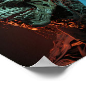 Portrait von Cannes Halloween Zombie Poster (Ecke)