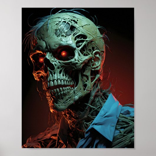 Portrait von Cannes Halloween Zombie Poster (Vorne)