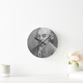 Portrait von Carl Philipp Emanuel Bach (1714-88) ( Runde Wanduhr (Zuhause)