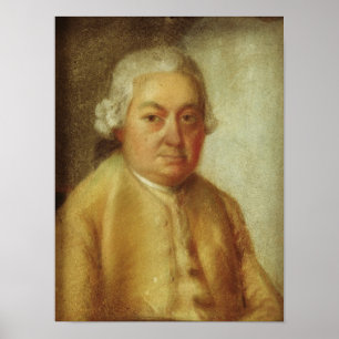 Portrait von Carl Philipp Emanuel Bach, c.1780 Poster