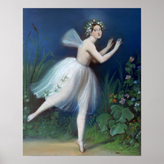 "Portrait von Carlotta Grisi in Giselle" von Poster (Vorne)
