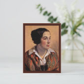 Portrait von Caroline Arnold von Menzel Adolph Von Postkarte (Stehend Vorderseite)