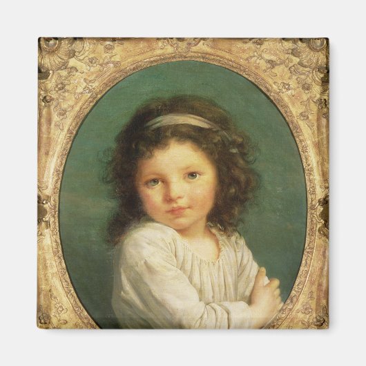 Portrait von Caroline Lalive de la Briche, 1786 Magnet (Vorne)