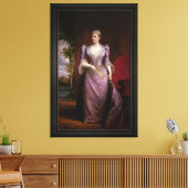 Portrait von Caroline Scott Harrison Leinwanddruck (Insitu (Wohnzimmer))