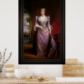 Portrait von Caroline Scott Harrison Poster (Küche)