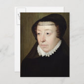 Portrait von Catherine de Medici Postkarte (Vorne/Hinten)