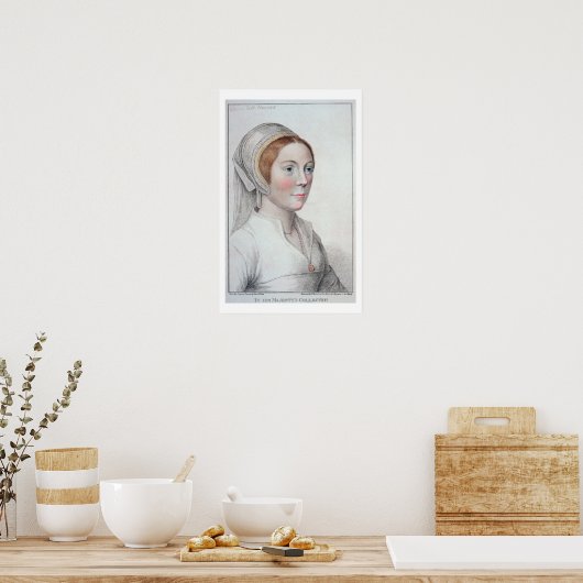 Portrait von Catherine Howard (1520-42), mit der G Poster (Küche)