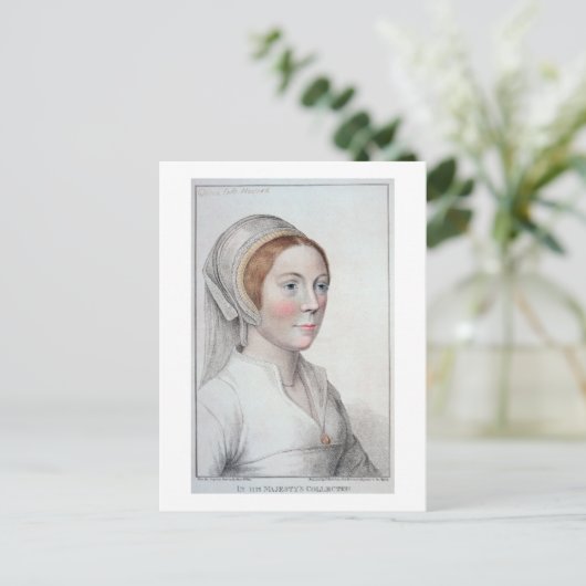 Portrait von Catherine Howard (1520-42), mit der G Postkarte (Stehend Vorderseite)