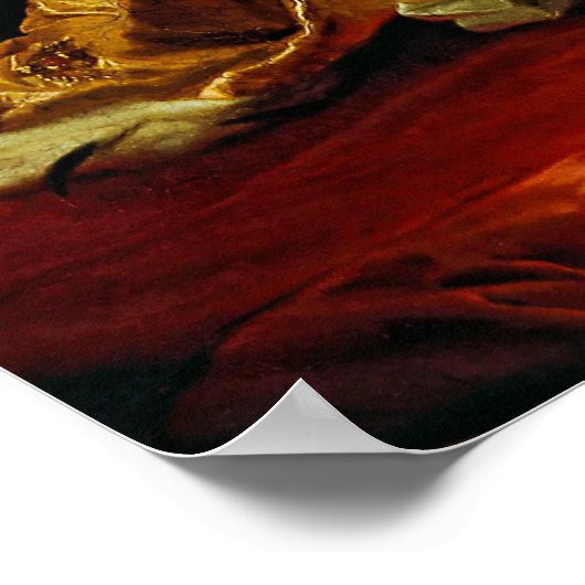 Portrait von Catherine II Poster (Ecke)