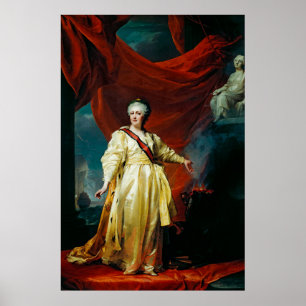 Portrait von Catherine II Poster