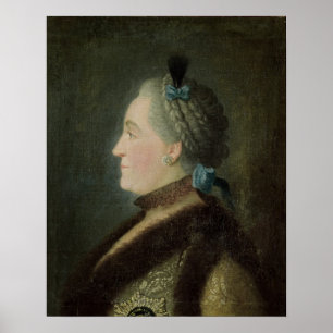 Portrait von Catherine II. Poster