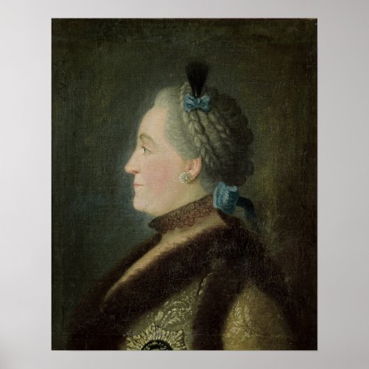 Portrait von Catherine II. Poster (Vorne)