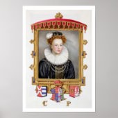 Portrait von Catherine Parr (1512-1548) Sechste Eh Poster (Vorne)
