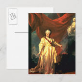 Portrait von Catherine the Great as Lawgiver Postkarte (Vorne/Hinten)