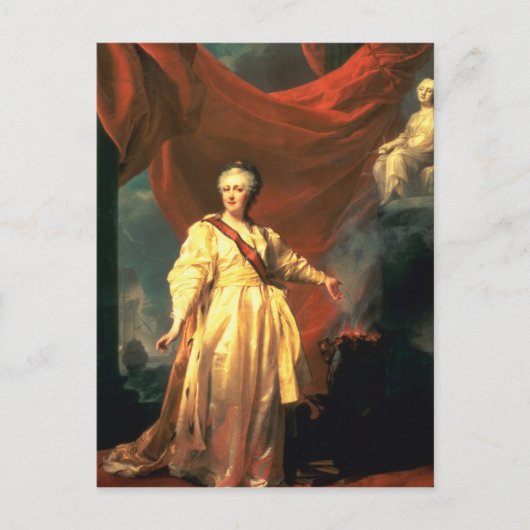 Portrait von Catherine the Great as Lawgiver Postkarte (Vorderseite)