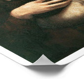 Portrait von Cecilia Gallerani, Lady mit Ermine Poster (Ecke)