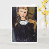 Portrait von Ceroni, Modigliani Karte (Gelbe Blume)