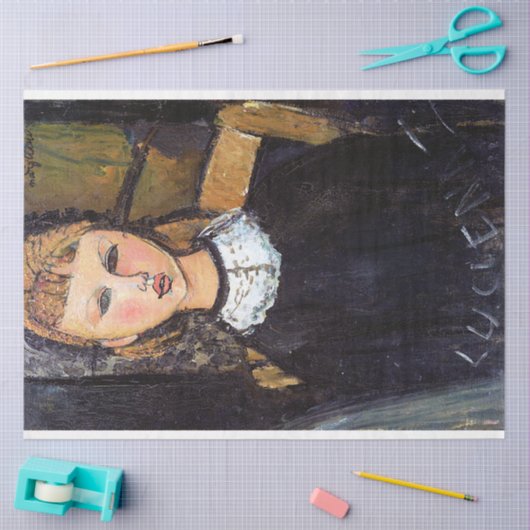 Portrait von Ceroni, Modigliani Seidenpapier (Basteln)