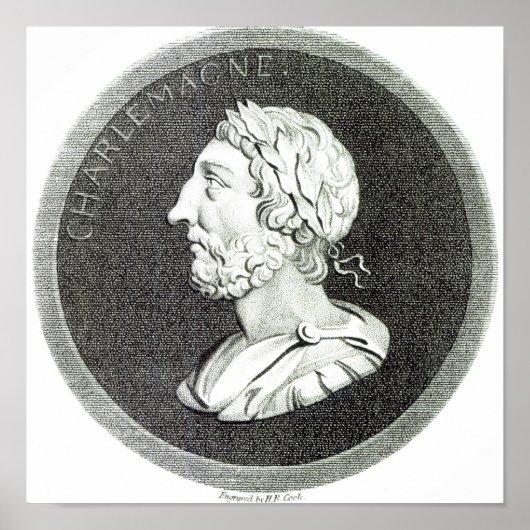 Portrait von Charlemagne Poster (Vorne)