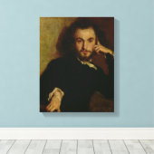 Portrait von Charles Baudelaire 1844 Leinwanddruck (Insitu (Holzboden))