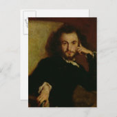 Portrait von Charles Baudelaire 1844 Postkarte (Vorne/Hinten)