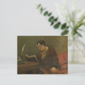 Portrait von Charles Baudelaire 1847 Postkarte (Stehend Vorderseite)