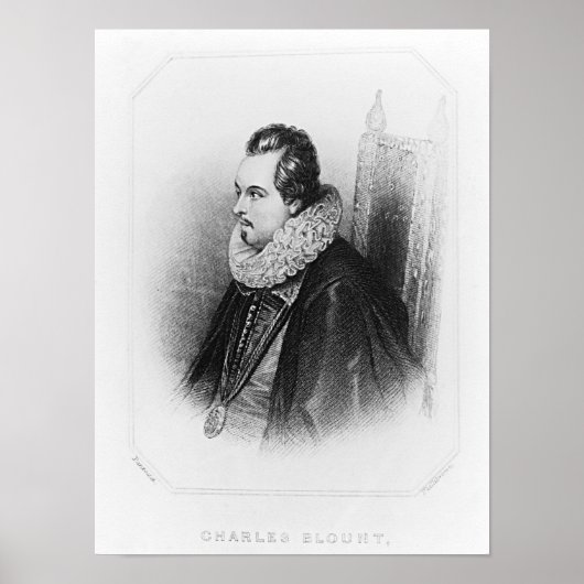 Portrait von Charles Blount 8. Earl of Poster (Vorne)