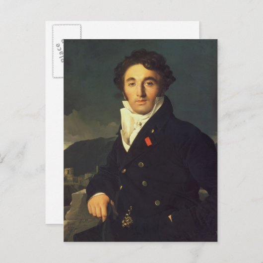 Portrait von Charles Cordier 1811 Postkarte (Vorne/Hinten)