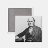 Portrait von Charles Darwin, 1854 Magnet (Vorderseite/Rückseite)