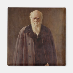Portrait von Charles Darwin 1883 Magnet