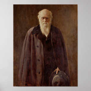 Portrait von Charles Darwin 1883 Poster