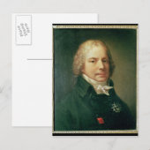 Portrait von Charles Maurice Postkarte (Vorne/Hinten)