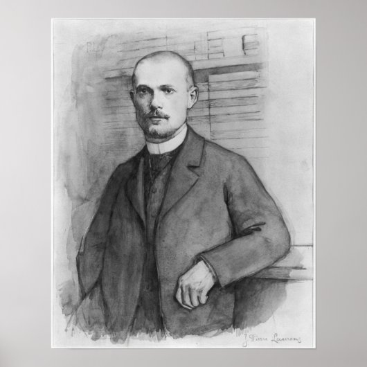 Portrait von Charles Peguy Poster (Vorne)