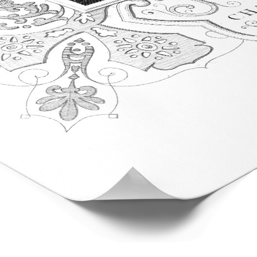 Portrait von Charles Pratt, 1. Earl Camden Poster (Ecke)