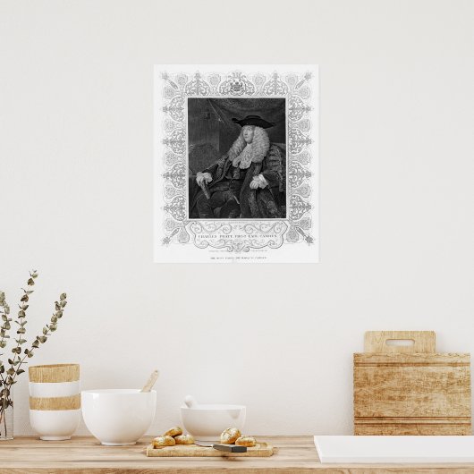 Portrait von Charles Pratt, 1. Earl Camden Poster (Küche)