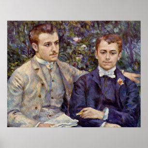 Portrait von Charles und Georges Poster