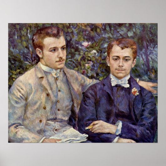 Portrait von Charles und Georges Poster (Vorne)