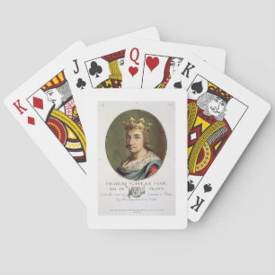 Portrait von Charles V, genannt "The Wise" King of Spielkarten