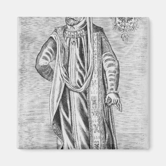 Portrait von Charles V , Heiliger Römischer Kaiser Magnet (Vorne)