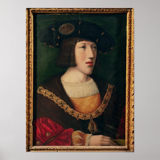 Portrait von Charles V Poster (Vorne)